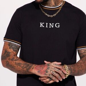 Bling King Short Sleeve Tee - Black T-Shirt for Men NWOT
